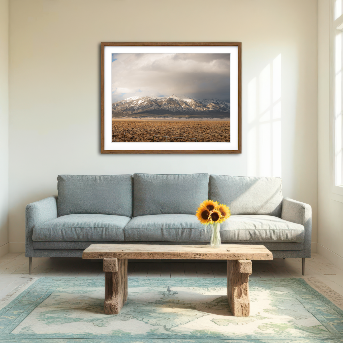 AUTO-MOCKUP ROOM | Mt Blanca Pano Wall Art