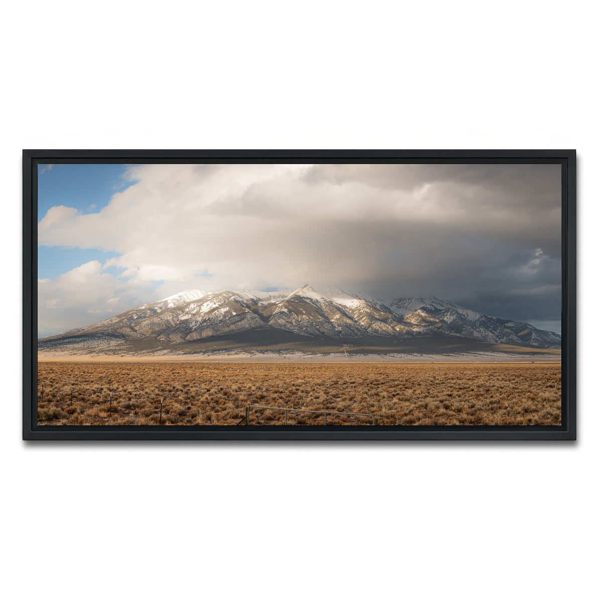 AUTO-MOCKUP WHITE | Mt Blanca Pano | 1 Piece | Black Framed Canvas | group=2x1