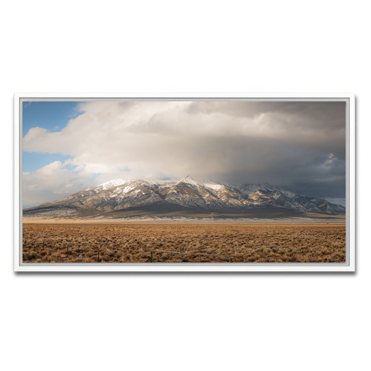 AUTO-MOCKUP WHITE | Mt Blanca Pano | 1 Piece | White Framed Canvas | group=2x1
