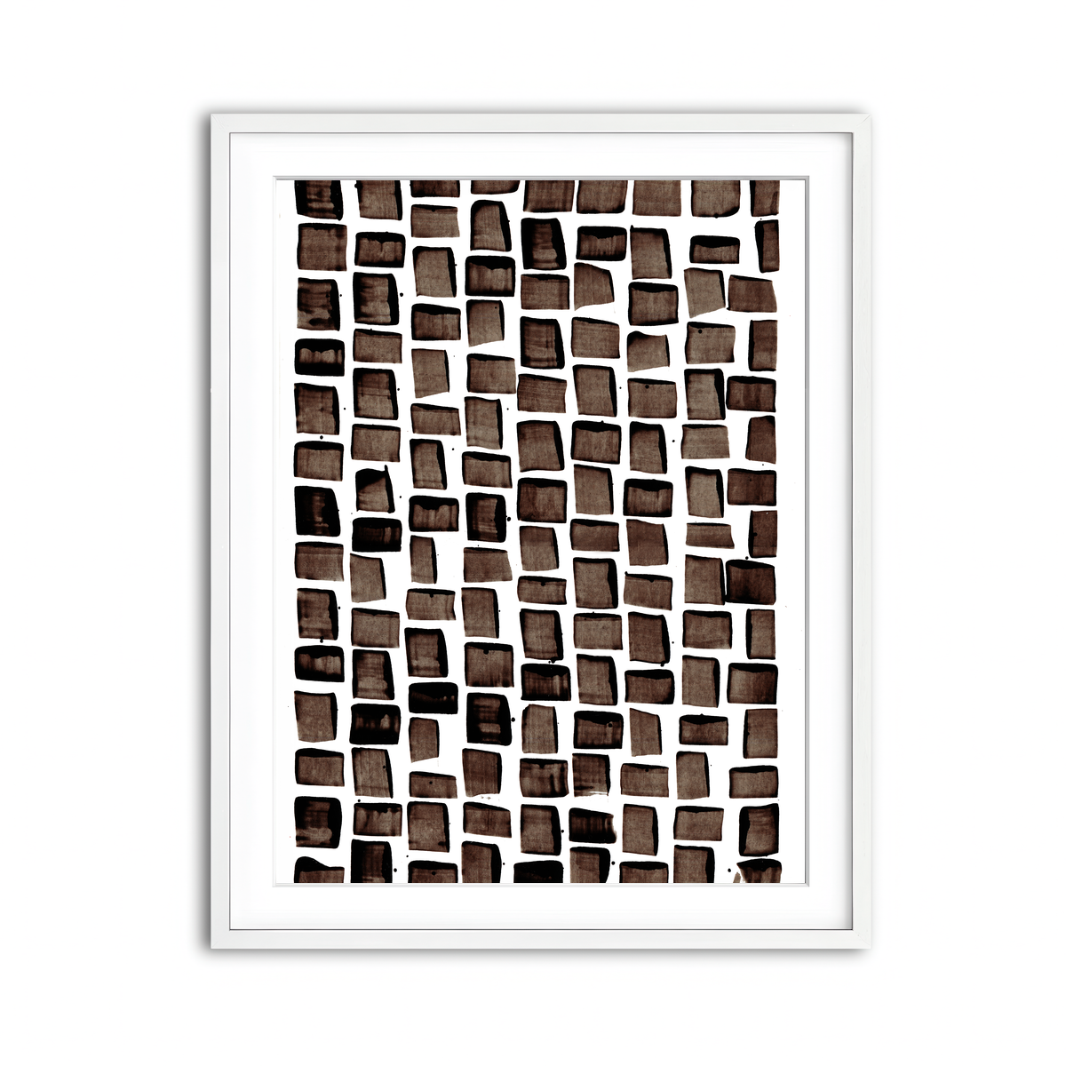 Framed Print 3x4 White