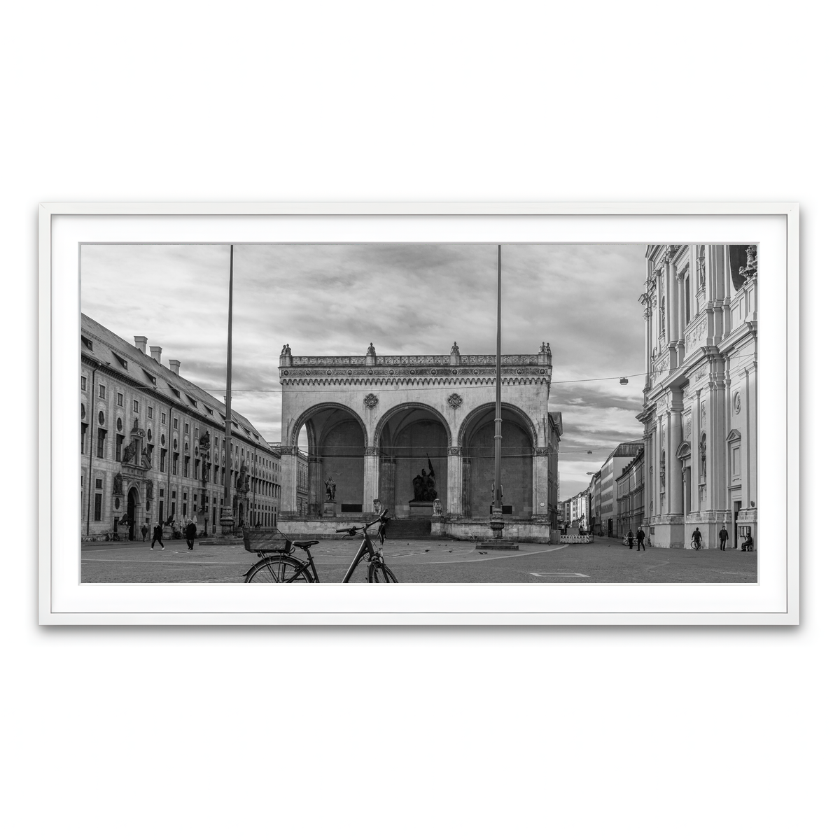 Framed Print 2x1 White