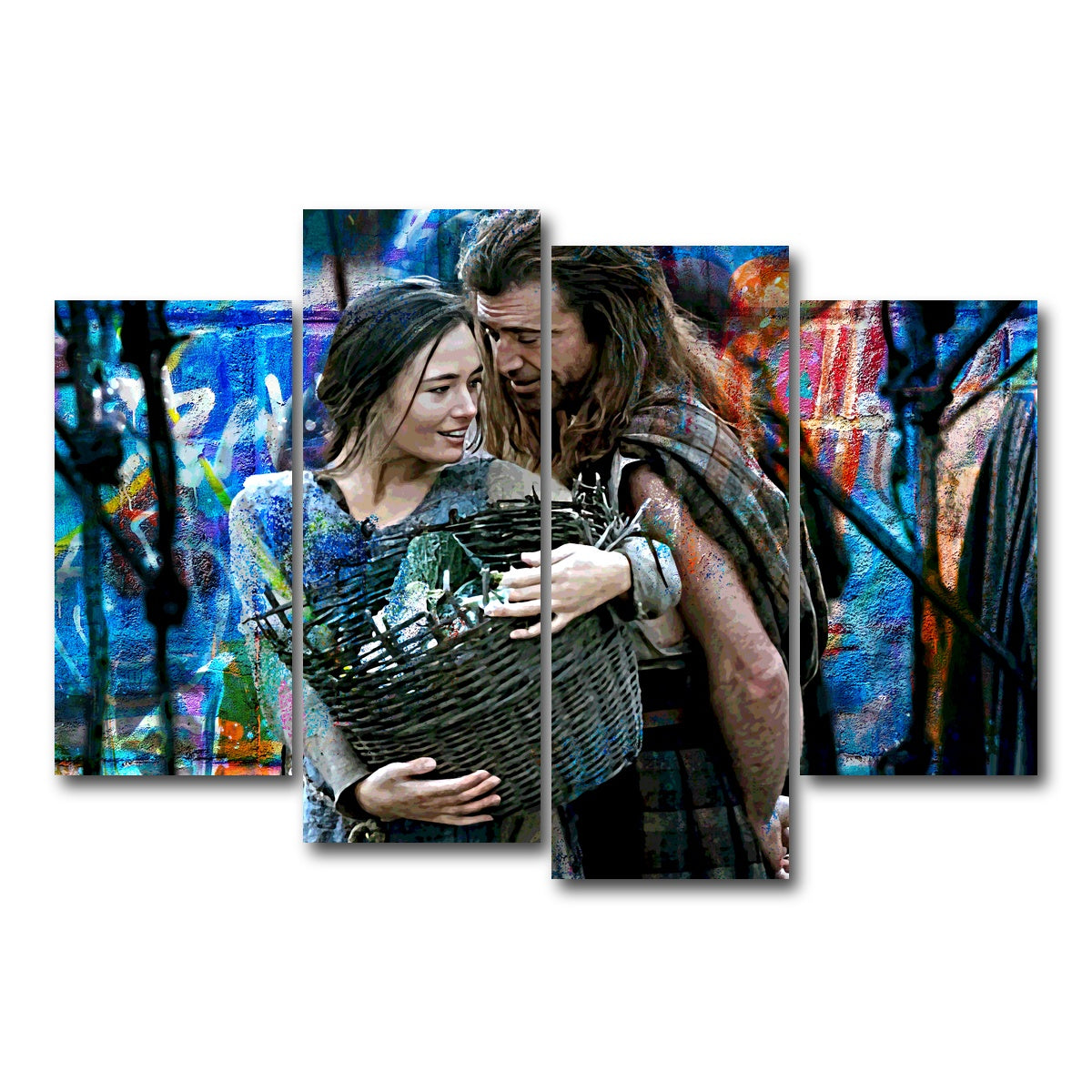 AUTO-MOCKUP WHITE | Murron and Wallace | 4 Piece | Gallery Wrap Canvas | group=4_short