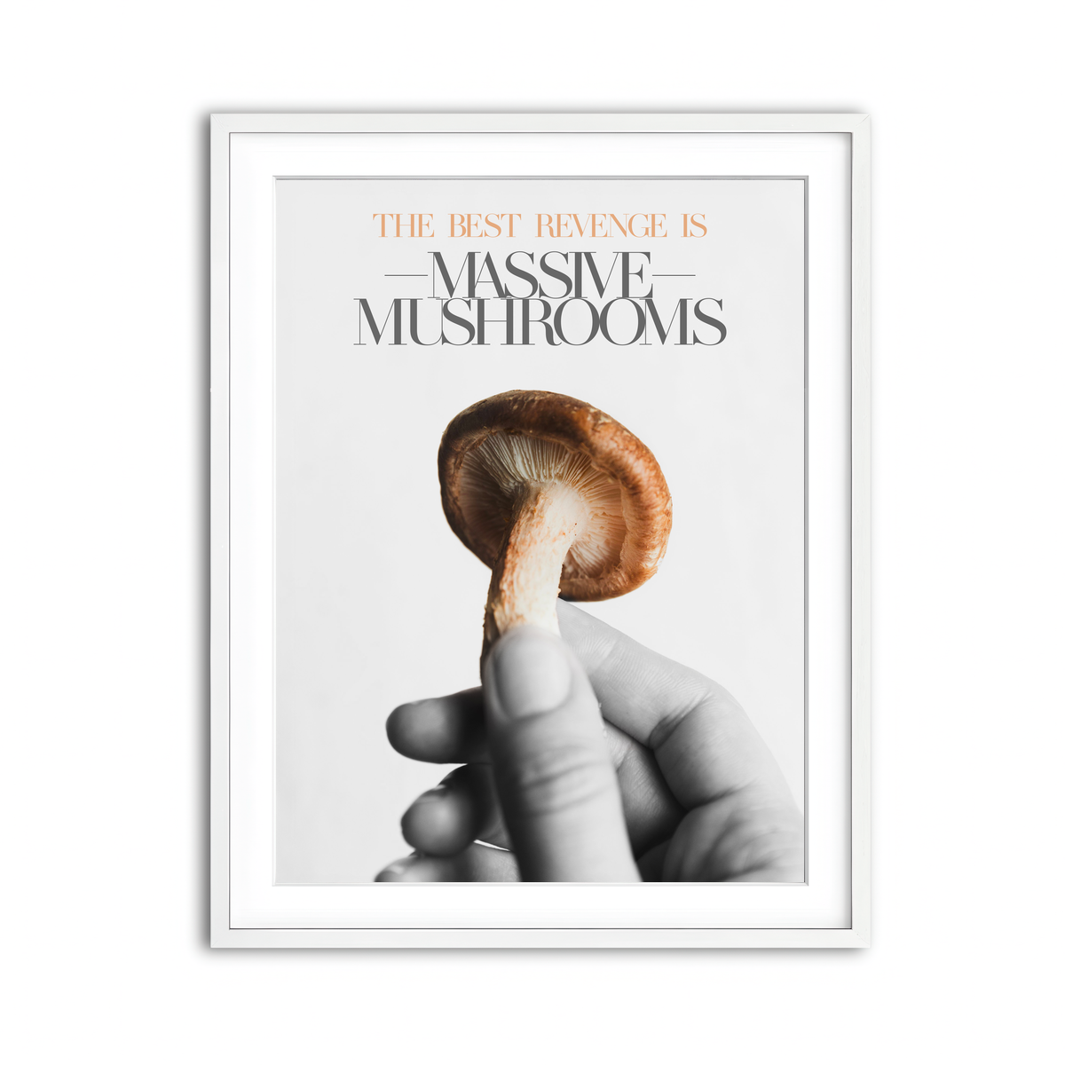 Framed Print 3x4 White