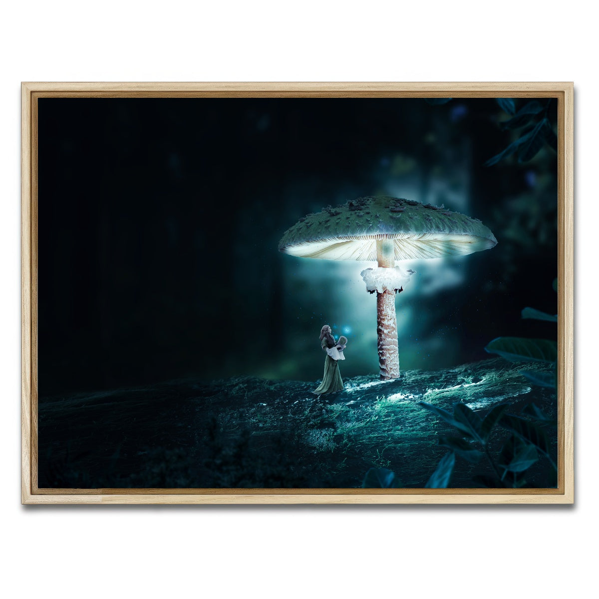 AUTO-MOCKUP WHITE | Mushrooms | 1 Piece | Natural Framed Canvas | group=4x3