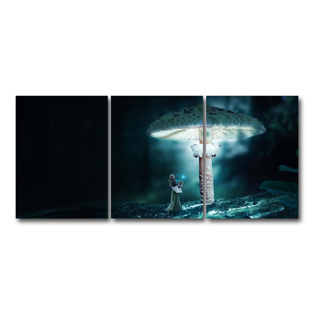 AUTO-MOCKUP WHITE | Mushrooms | 3 Piece | Gallery Wrap Canvas | group=18x24