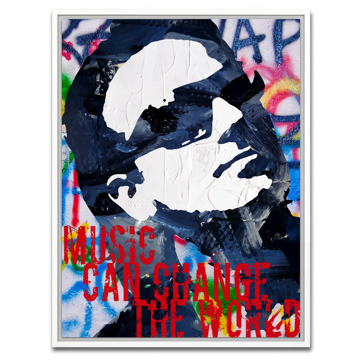 AUTO-MOCKUP WHITE | Music Can | 1 Piece | White Framed Canvas | group=3x4