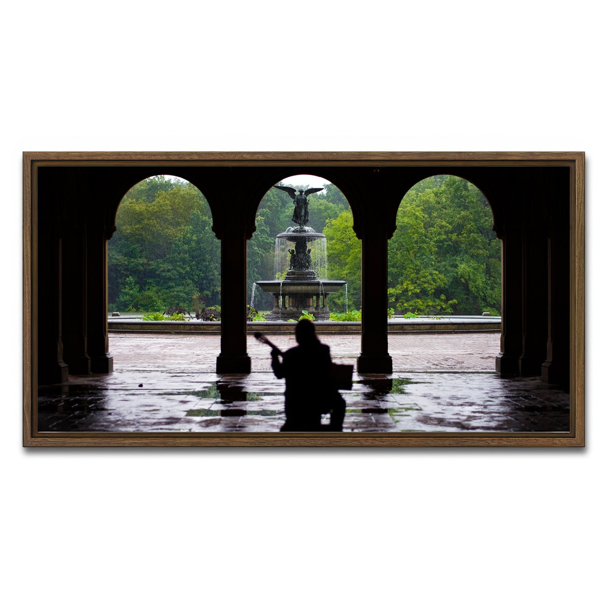 AUTO-MOCKUP WHITE | Music in the Park | 1 Piece | Walnut Framed Canvas | group=2x1