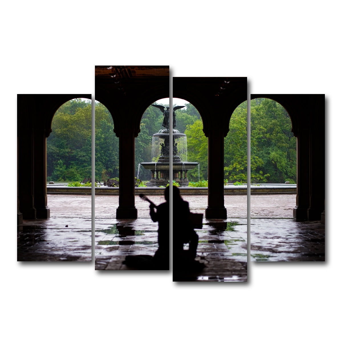 AUTO-MOCKUP WHITE | Music in the Park | 4 Piece | Gallery Wrap Canvas | group=4_normal