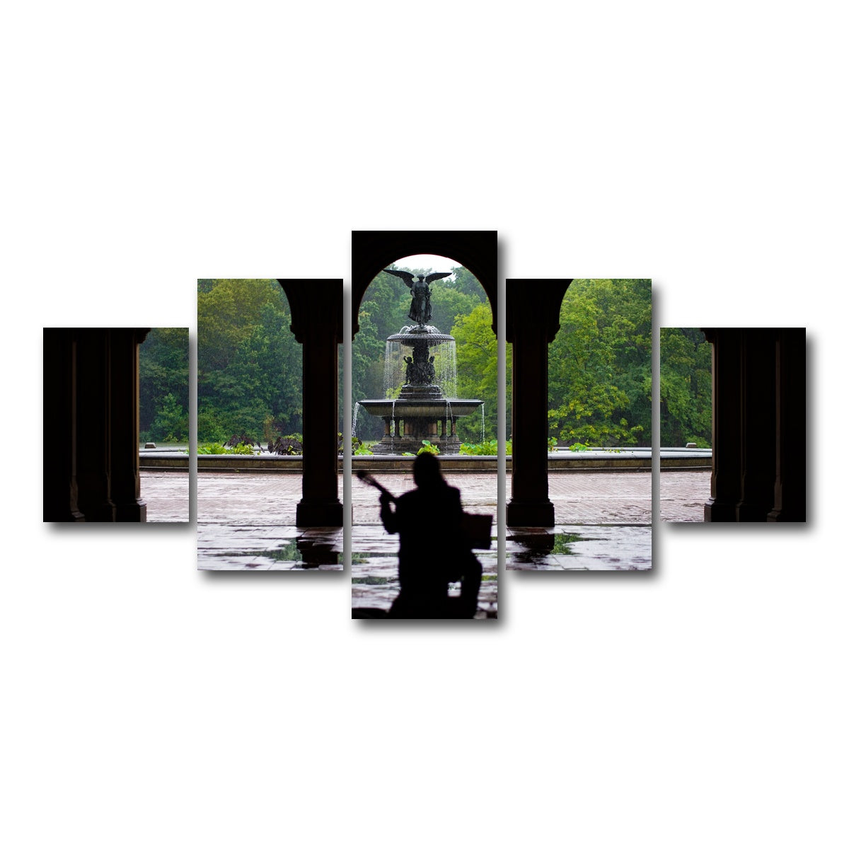 AUTO-MOCKUP WHITE | Music in the Park | 5 Piece | Gallery Wrap Canvas | group=5_short