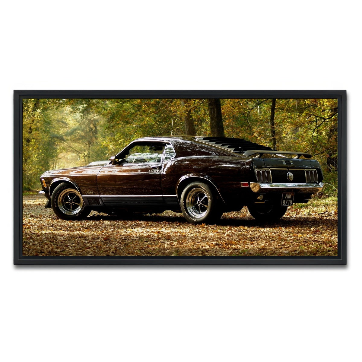 AUTO-MOCKUP WHITE | Mustang | 1 Piece | Black Framed Canvas | group=2x1