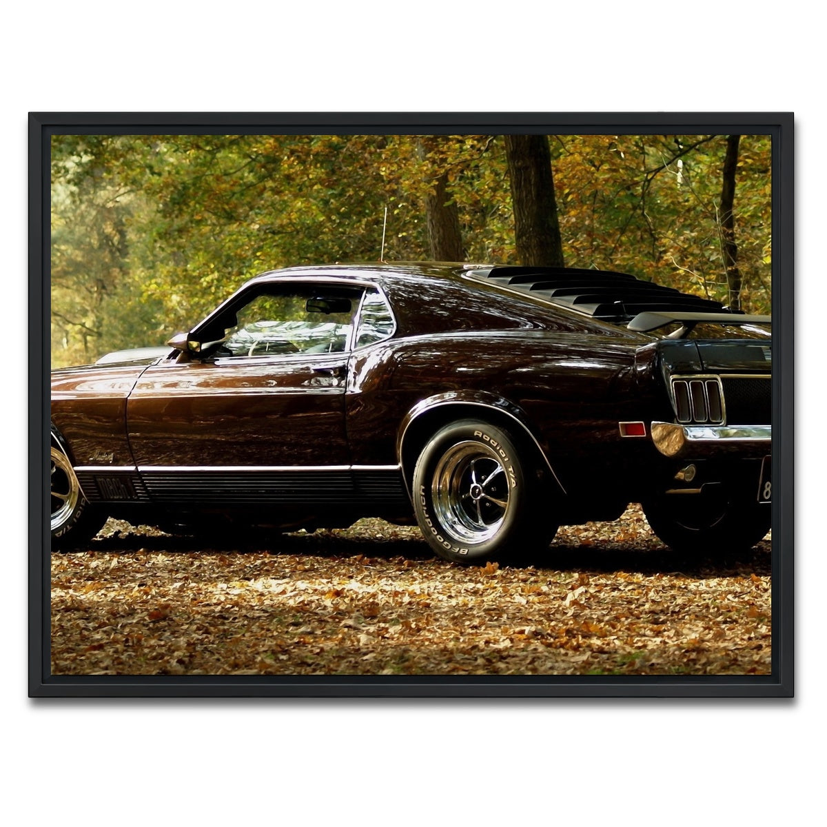 AUTO-MOCKUP WHITE | Mustang | 1 Piece | Black Framed Canvas | group=4x3