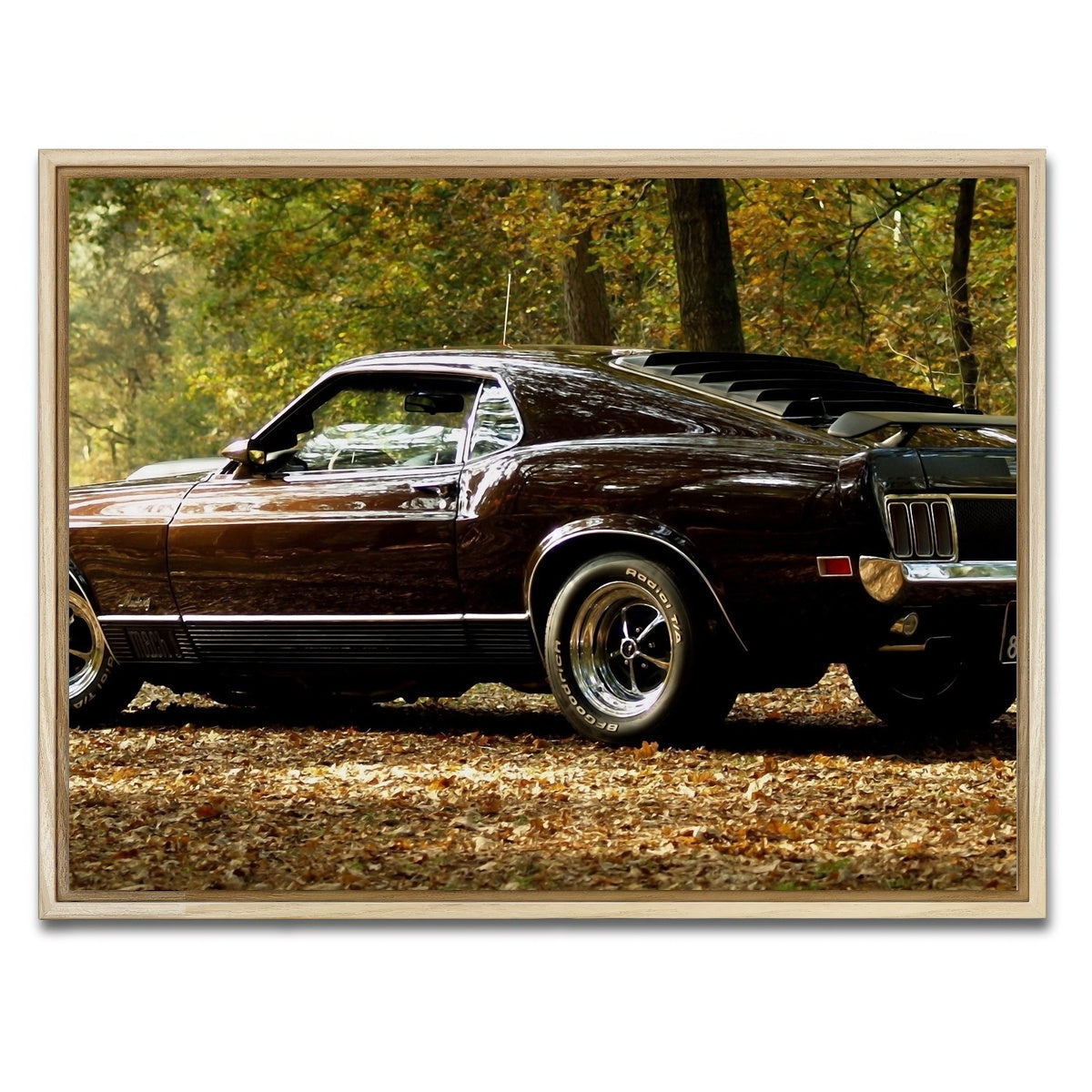 AUTO-MOCKUP WHITE | Mustang | 1 Piece | Natural Framed Canvas | group=4x3