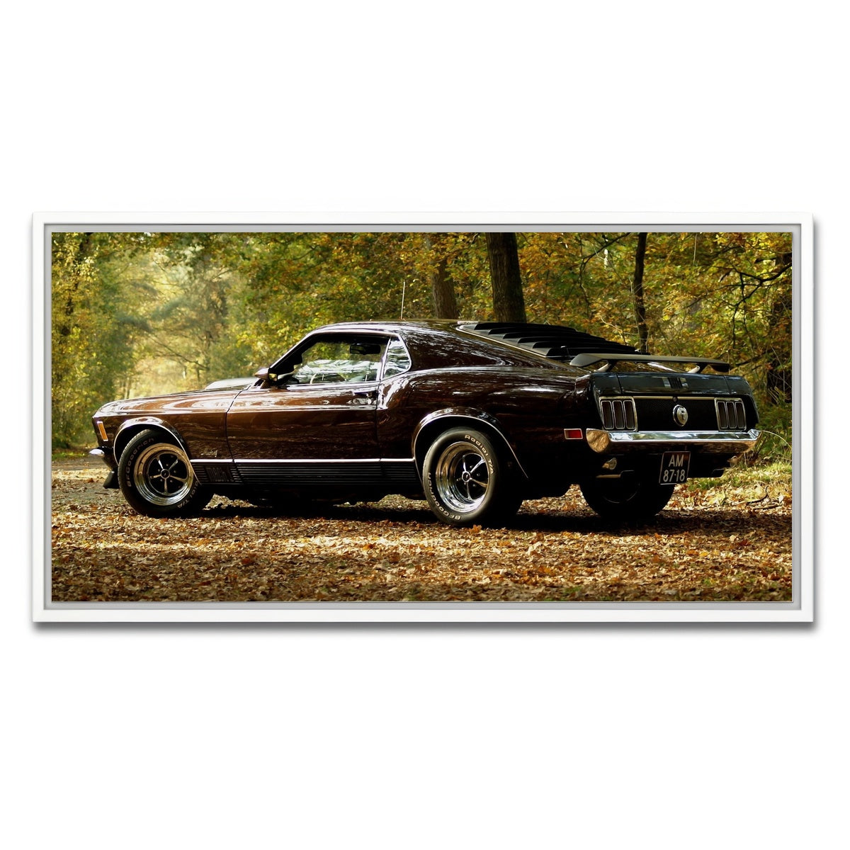 AUTO-MOCKUP WHITE | Mustang | 1 Piece | White Framed Canvas | group=2x1