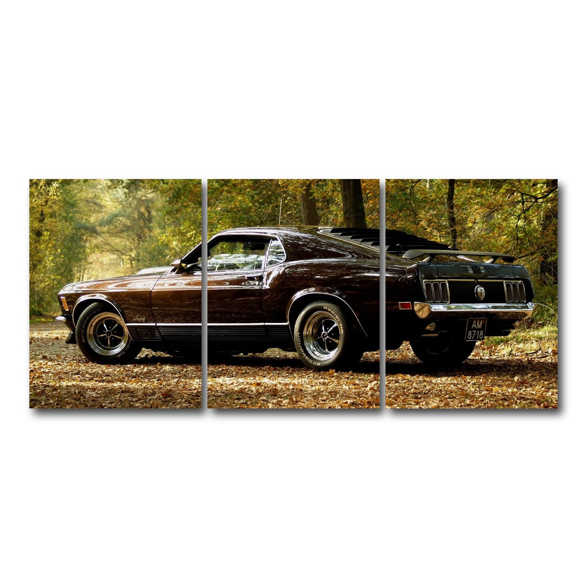 AUTO-MOCKUP WHITE | Mustang | 3 Piece | Gallery Wrap Canvas | group=18x24