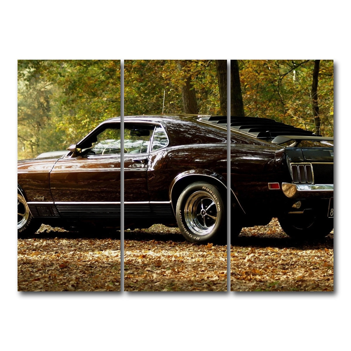 AUTO-MOCKUP WHITE | Mustang | 3 Piece | Gallery Wrap Canvas | group=8x18