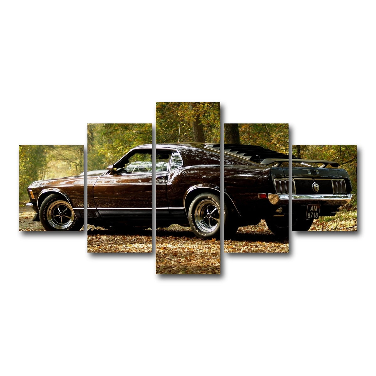 AUTO-MOCKUP WHITE | Mustang | 5 Piece | Gallery Wrap Canvas | group=5_short