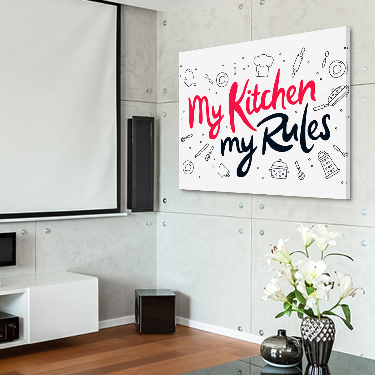 My Kitchen, My Rules Wall Art