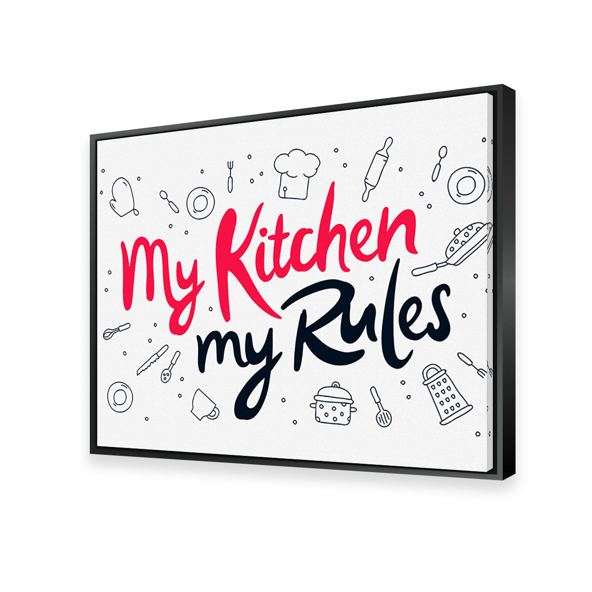 My Kitchen, My Rules Wall Art