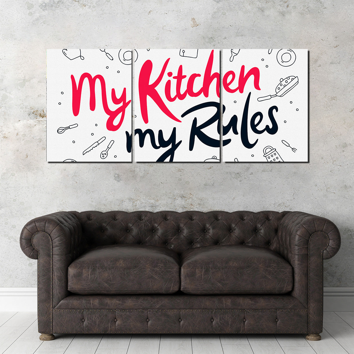 My Kitchen, My Rules Wall Art