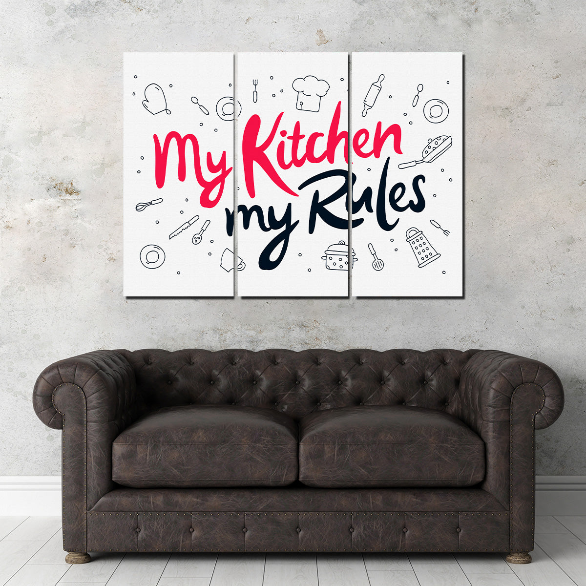 My Kitchen, My Rules Wall Art
