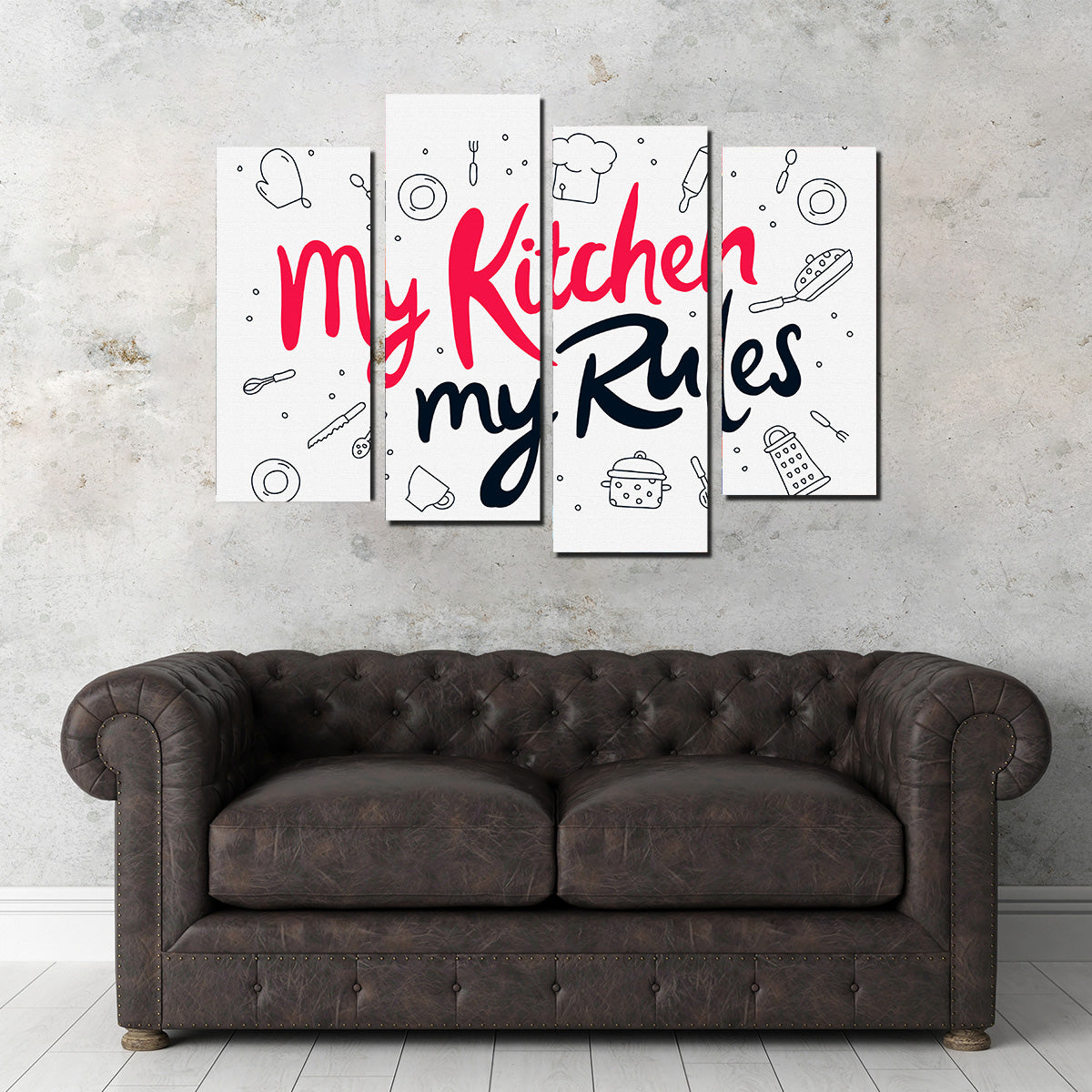 My Kitchen, My Rules Wall Art