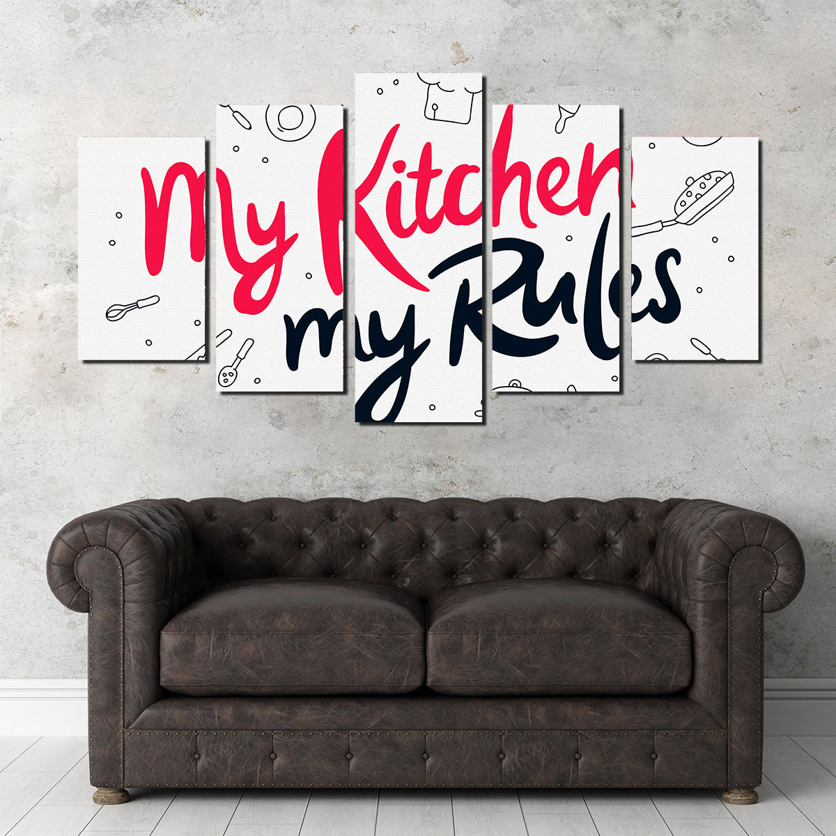 My Kitchen, My Rules Wall Art