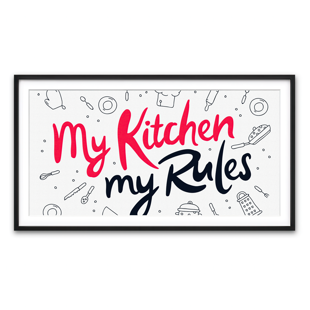 Framed Print 2x1 Black