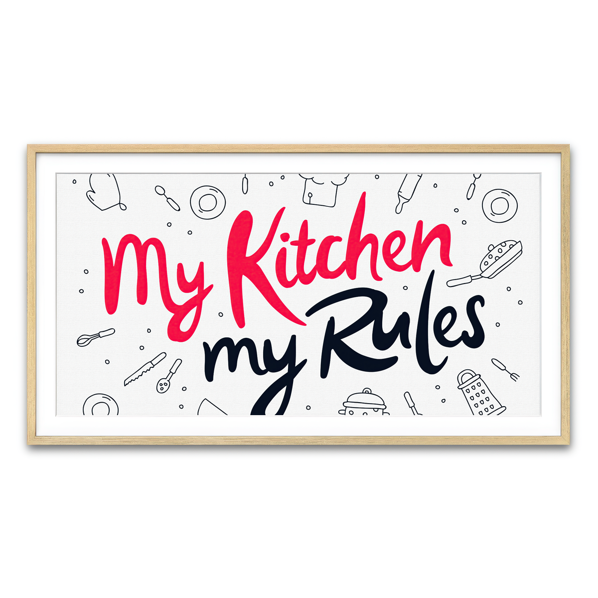 Framed Print 2x1 Natural