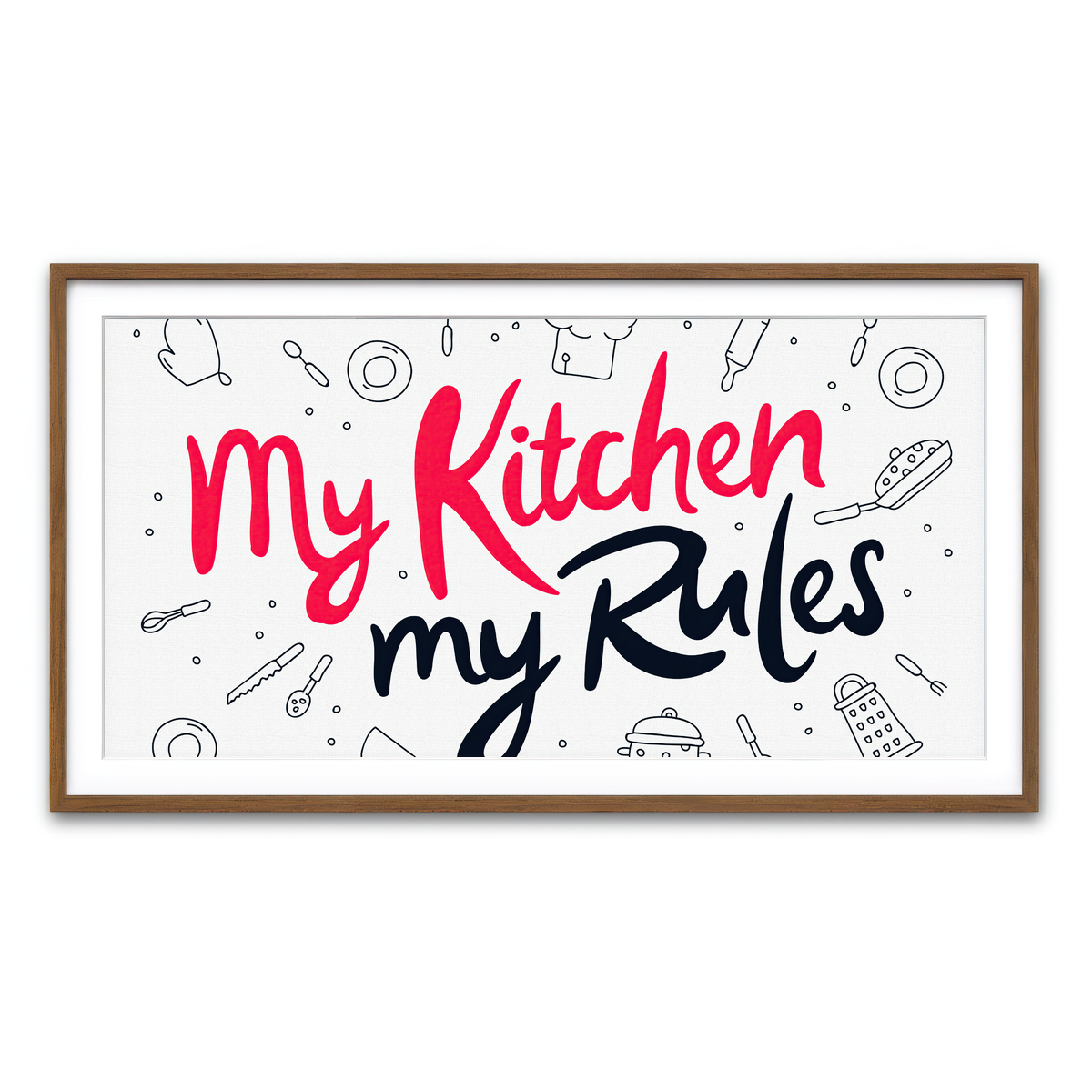 Framed Print 2x1 Walnut