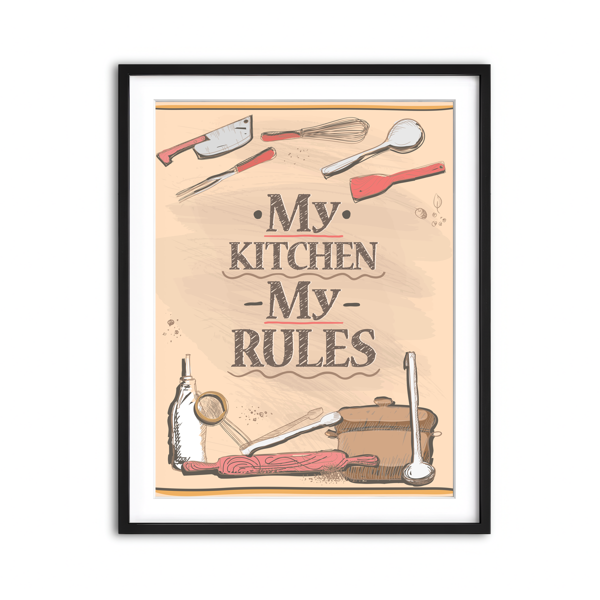 Framed Print 3x4 Black