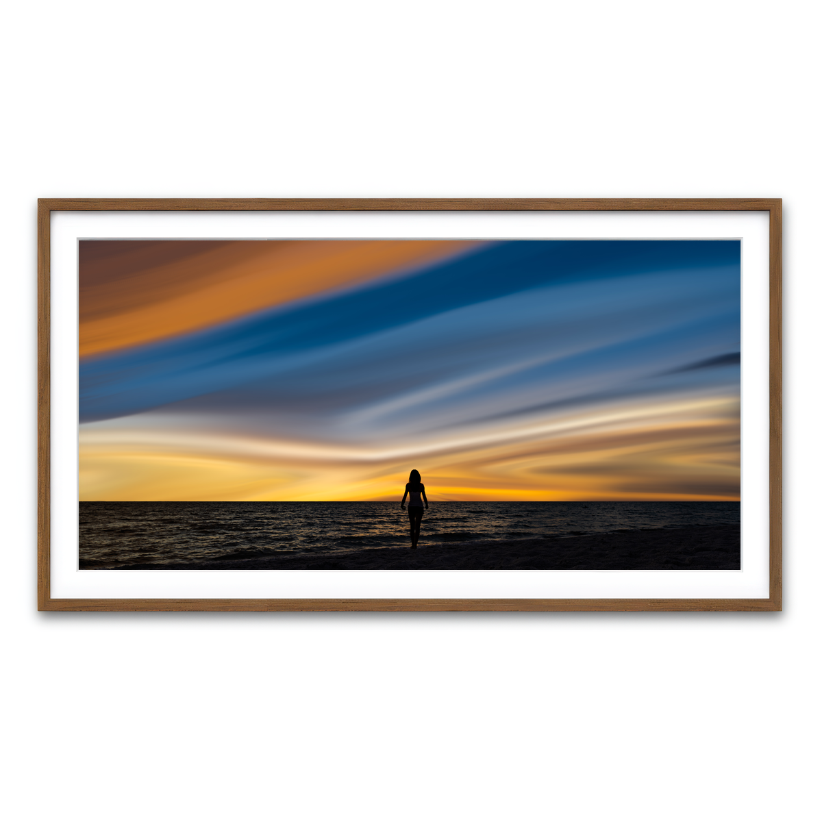 Framed Print 2x1 Walnut