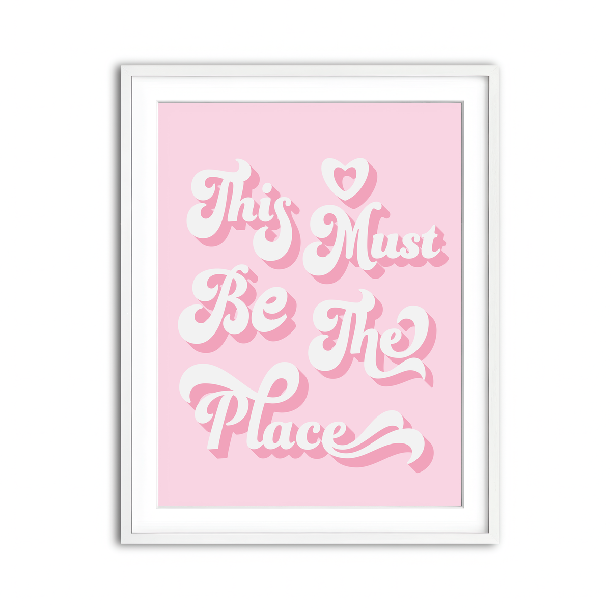 Framed Print 3x4 White