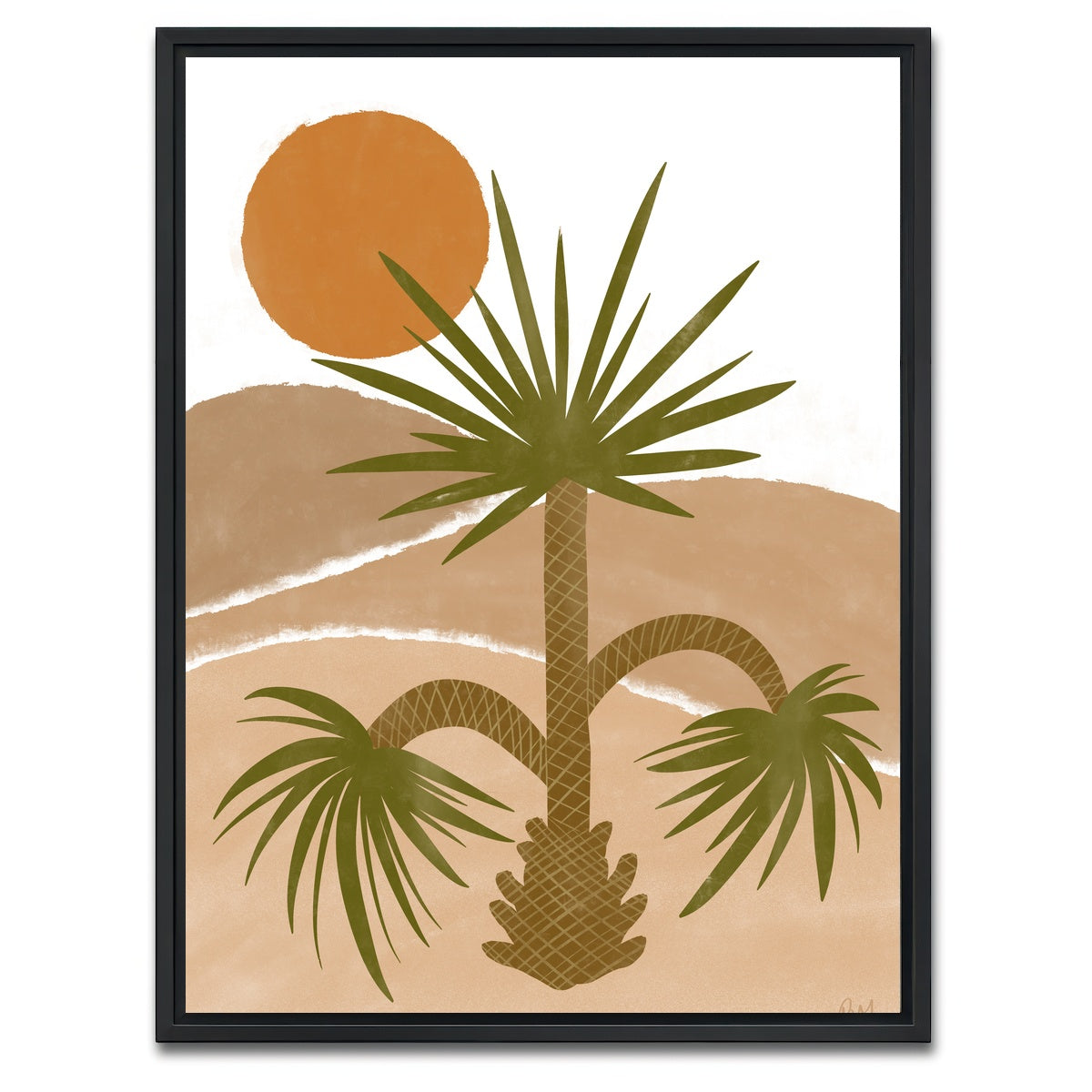 AUTO-MOCKUP WHITE | My oasis | 1 Piece | Black Framed Canvas | group=3x4