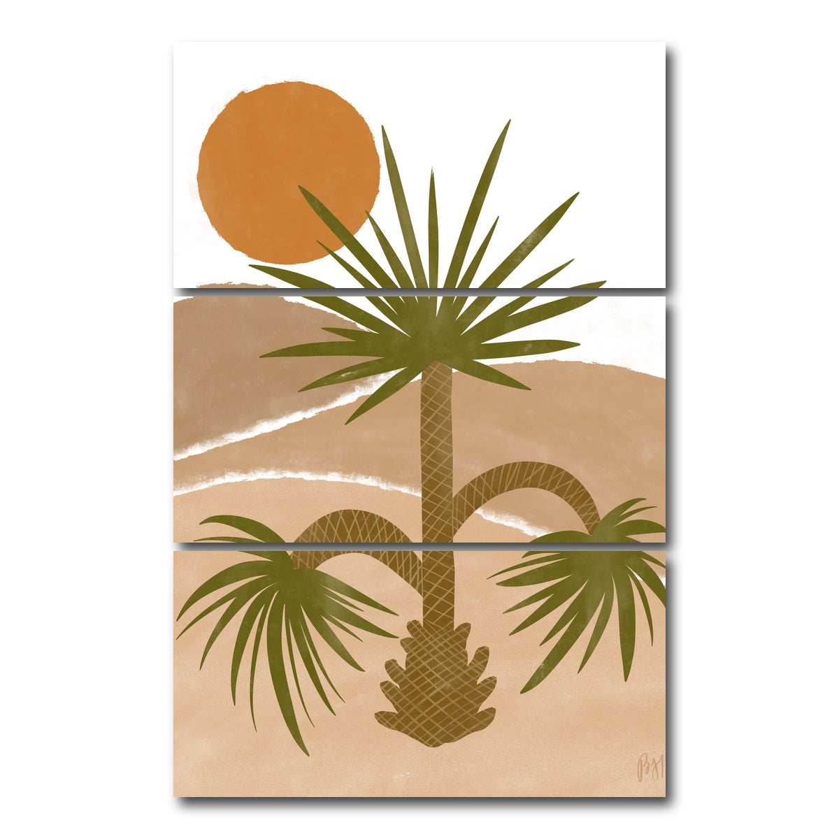 AUTO-MOCKUP WHITE | My oasis | 3 Piece | Gallery Wrap Canvas | group=12x24_stacked