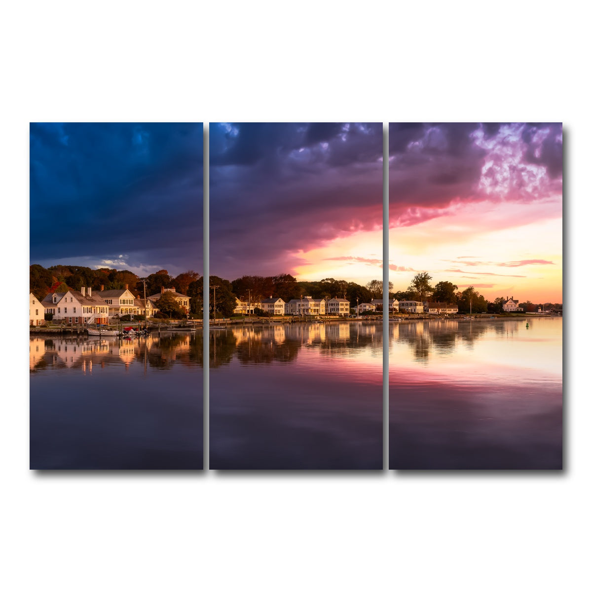 AUTO-MOCKUP WHITE | Mystic River | 3 Piece | Gallery Wrap Canvas | group=12x24