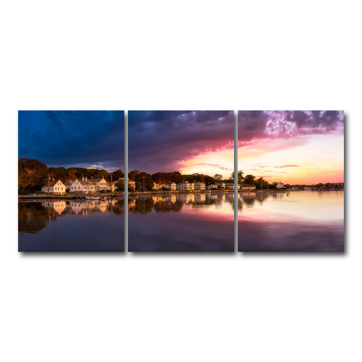 AUTO-MOCKUP WHITE | Mystic River | 3 Piece | Gallery Wrap Canvas | group=18x24