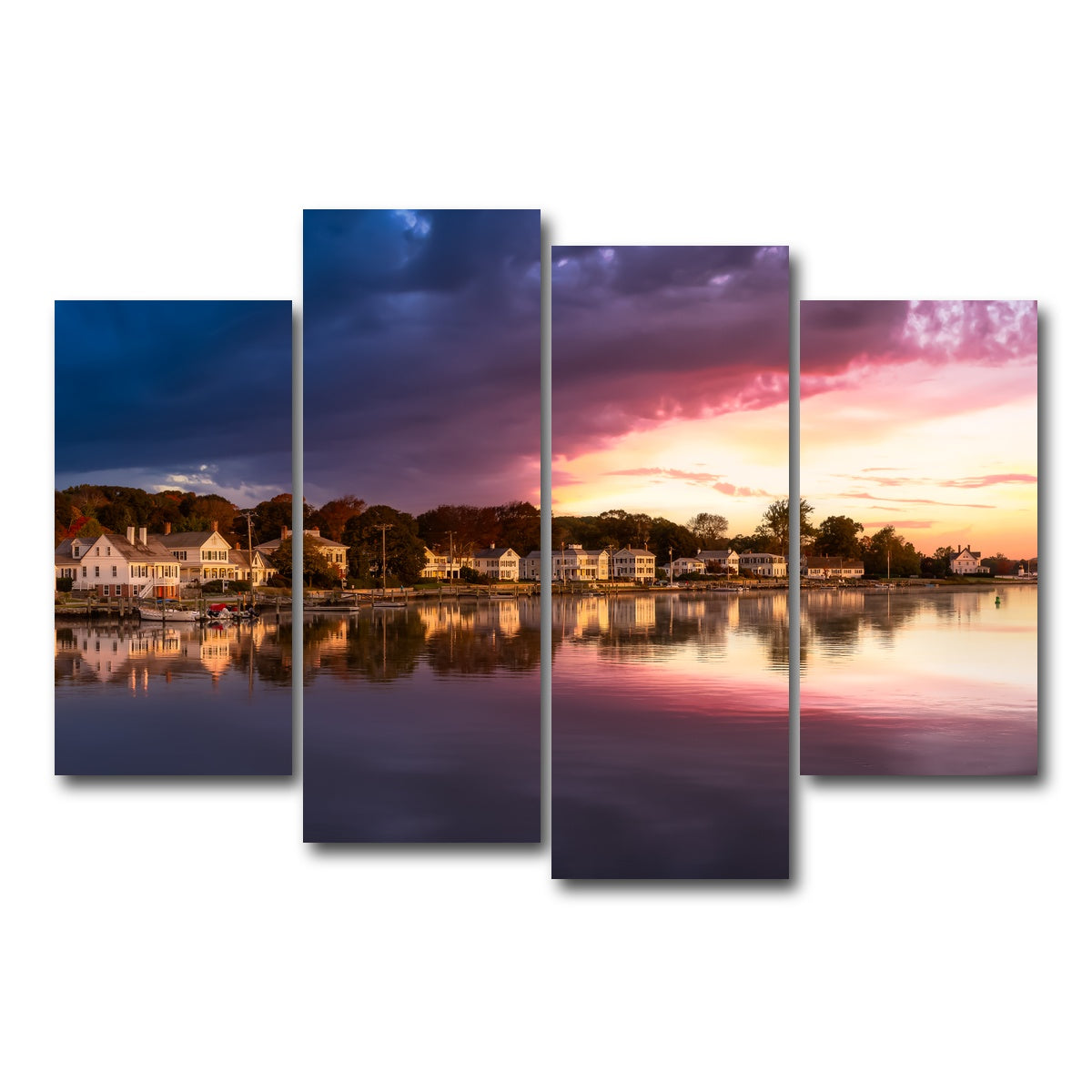 AUTO-MOCKUP WHITE | Mystic River | 4 Piece | Gallery Wrap Canvas | group=4_short