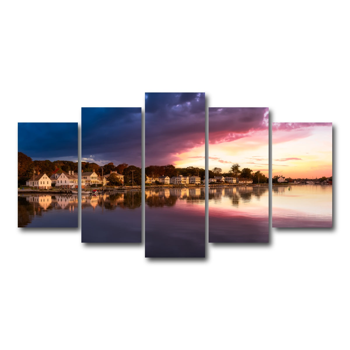 AUTO-MOCKUP WHITE | Mystic River | 5 Piece | Gallery Wrap Canvas | group=5_normal