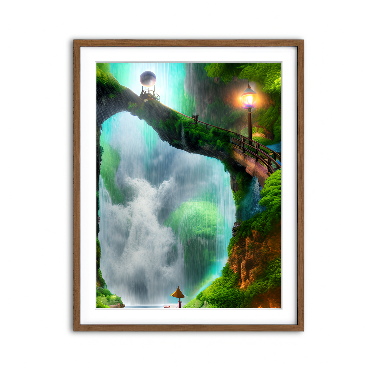 Framed Print 3x4 Walnut