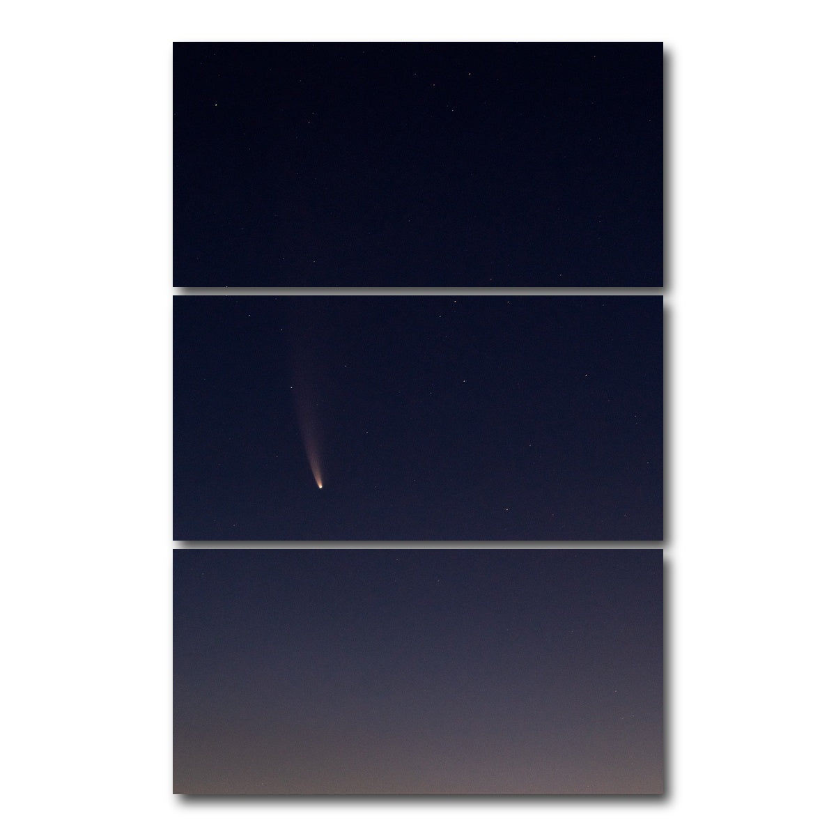 AUTO-MOCKUP WHITE | NEOWISE ISOLATED | 3 Piece | Gallery Wrap Canvas | group=12x24_stacked