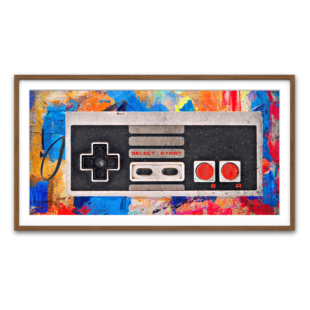 Framed Print 2x1 Walnut