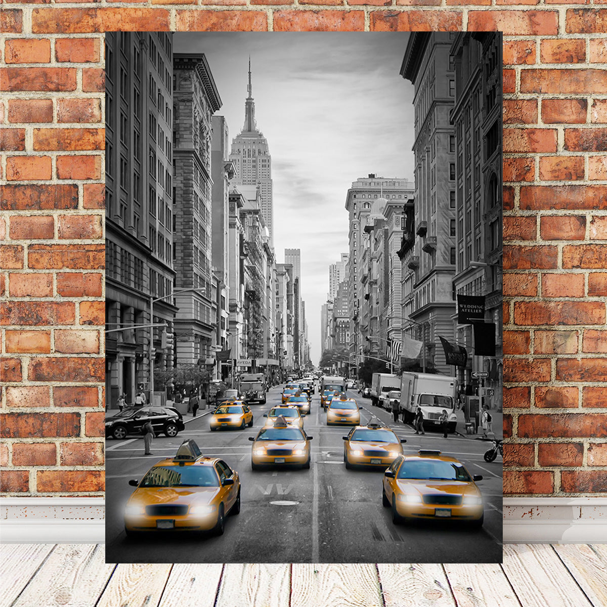 NEW YORK CITY Fifth Avenue Traffic Colorkey Wall Art