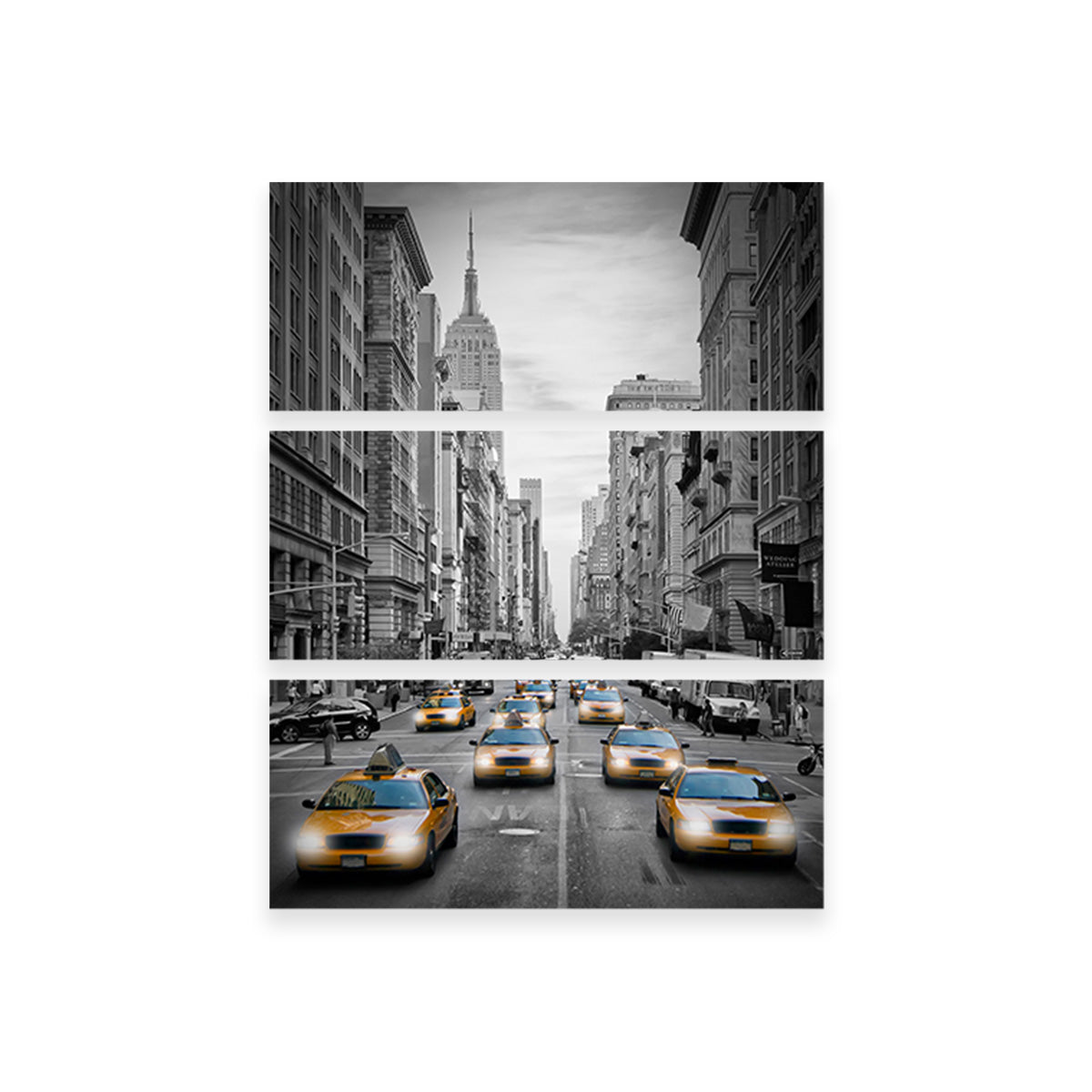 NEW YORK CITY Fifth Avenue Traffic Colorkey Wall Art