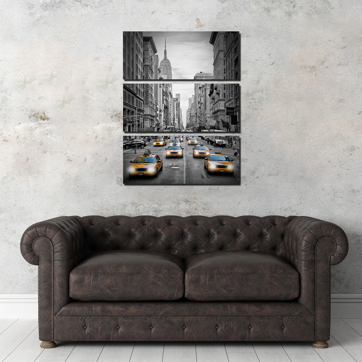 NEW YORK CITY Fifth Avenue Traffic Colorkey Wall Art