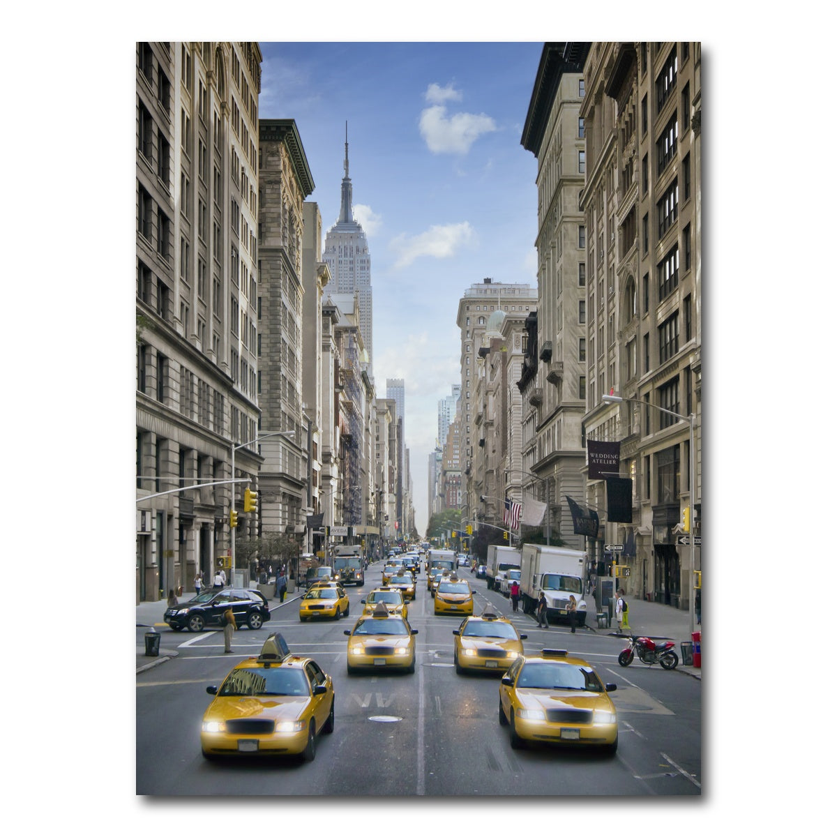 AUTO-MOCKUP WHITE | NEW YORK CITY 5th Avenue | 1 Piece | Gallery Wrap Canvas | group=3x4