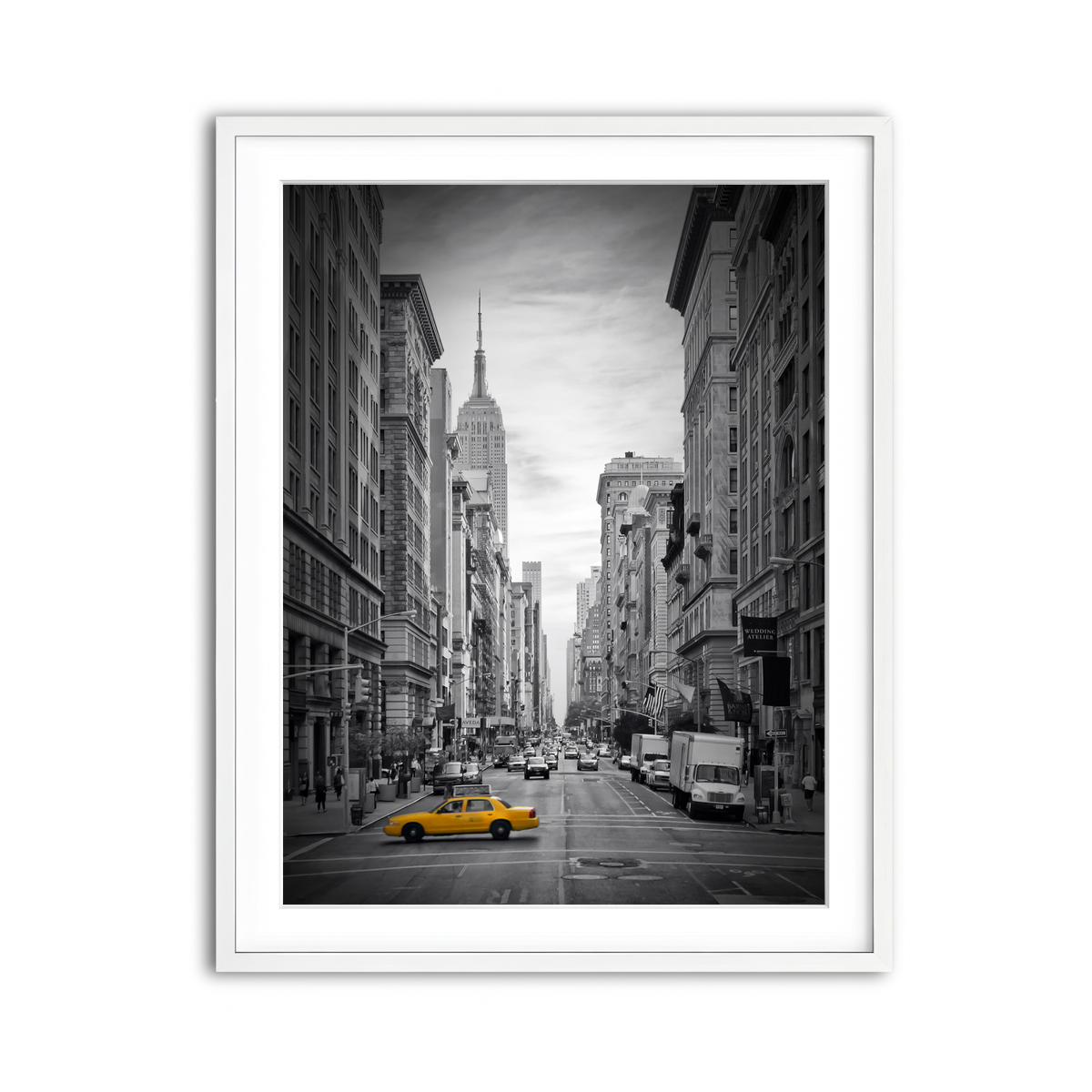 Framed Print 3x4 White