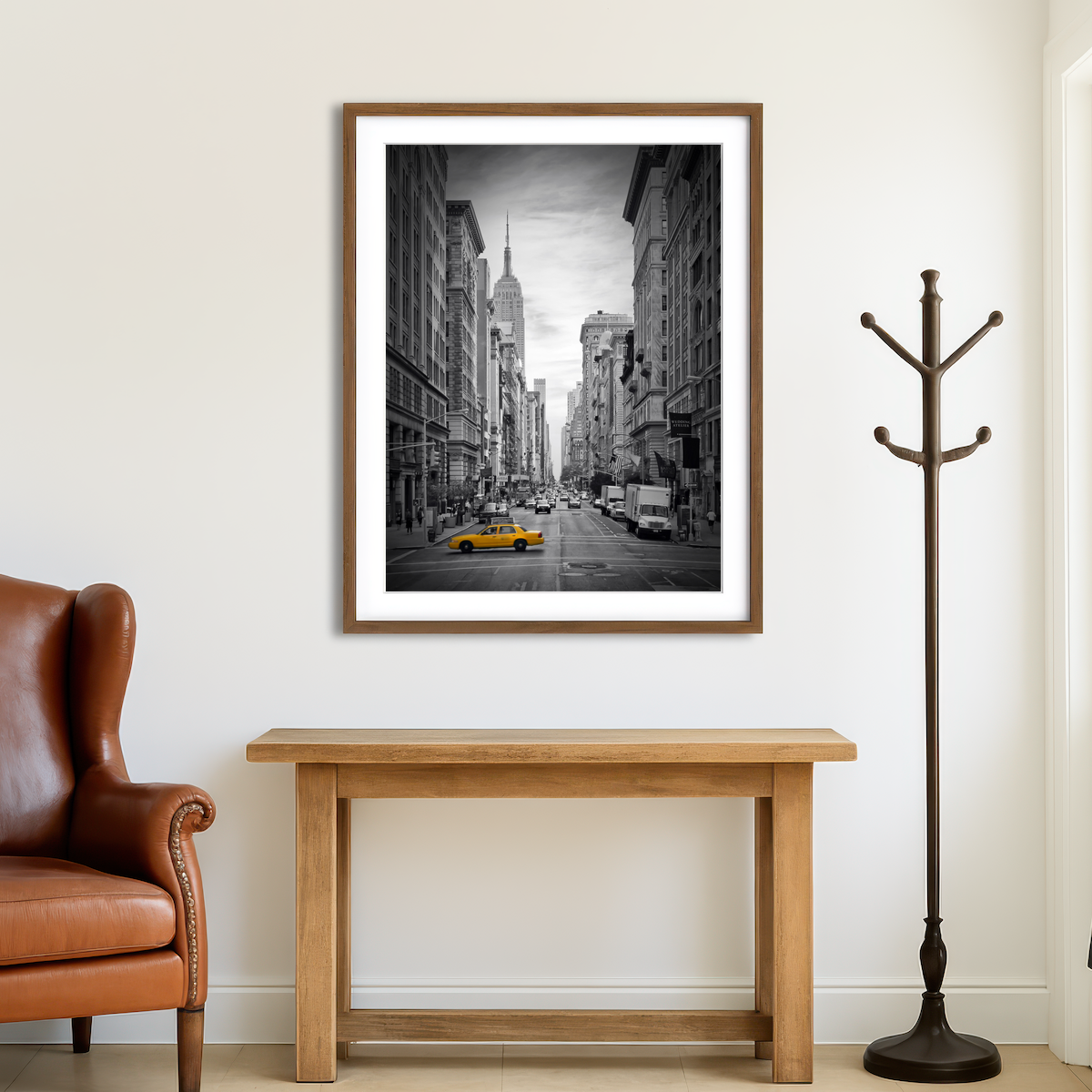 AUTO-MOCKUP ROOM | NEW YORK CITY Fifth Avenue Colorkey Wall Art