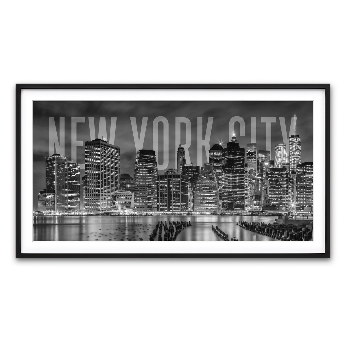 Framed Print 2x1 Black