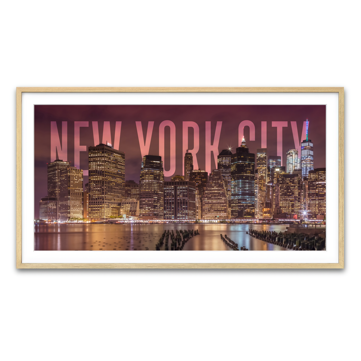 Framed Print 2x1 Natural