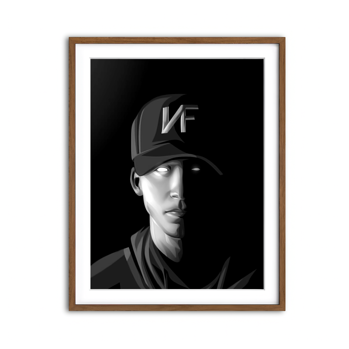 Framed Print 3x4 Walnut